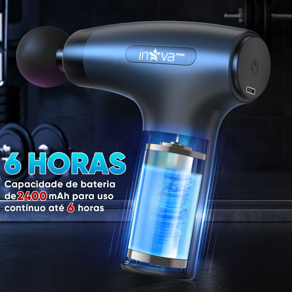 Massageador Corporal Profissional Inova para Musculação e Fisioterapia — foto 4