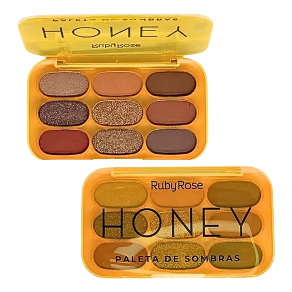 Paleta de Sombras Ruby Rose Honey HB1087 Uma Seleção De Cores Quentes E Versáteis