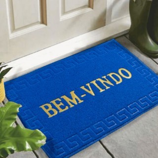 Tapete Capacho Bem Vindo 60x1,20cm Liso Emborrachado Para Porta Entrada Boa Qualidade Ola1