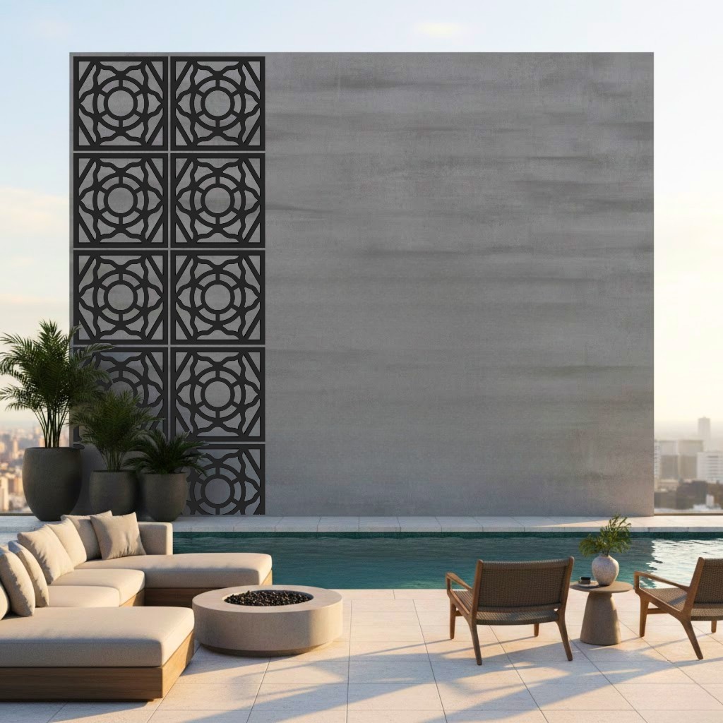 Cobogó Decorativo em MDF – Painel Vazado Moderno para Parede 20x20cm