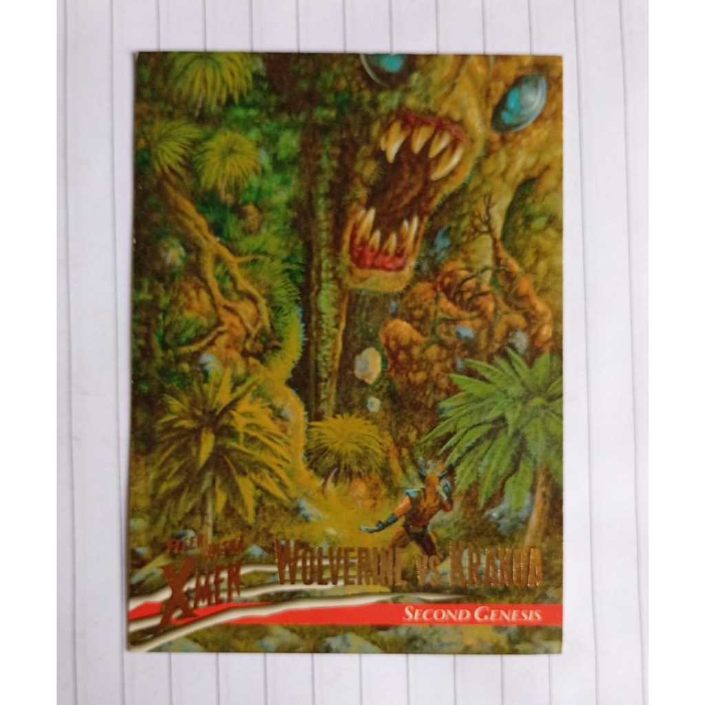 Card Importado “Wolverine vs. Krakoa – Second Genesis” – Fleer Ultra X-Men – Texto em Inglês
