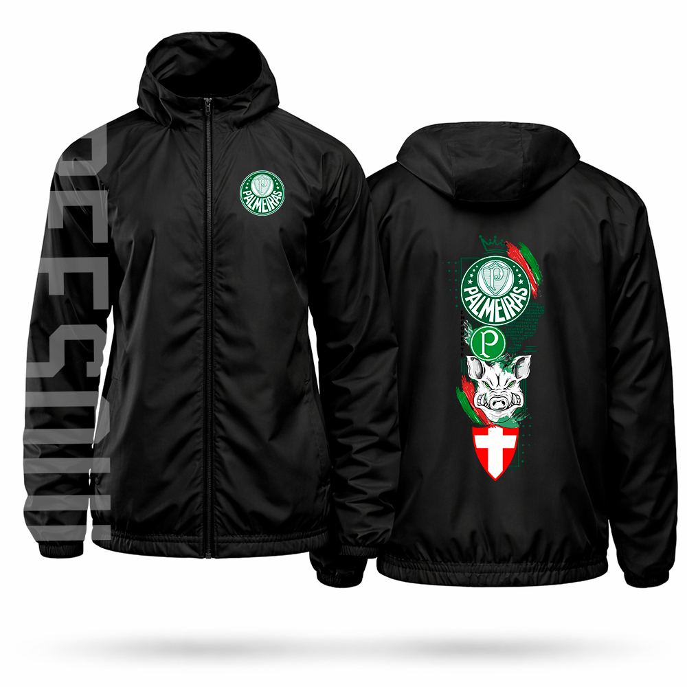Jaqueta Corta Vento Impermeável Masculina porco palmeiras academia gym corrida esportes fitness luta unissex