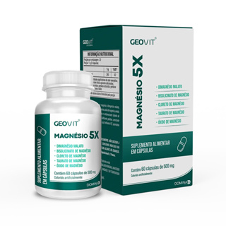 MAGNESIO 5X 500mg 60 cápsulas 5 tipos de Magnésio em Oferta na Shopee