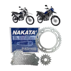 Kit Relação Transmissão NXR Bros 160 XRE 190 2015 2016 2017 2018 2019 2020 2021 2022 2023 Nakata