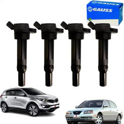 Kit 4 Bobinas Ignicao IX35 Sportage 2011 2012 2013...