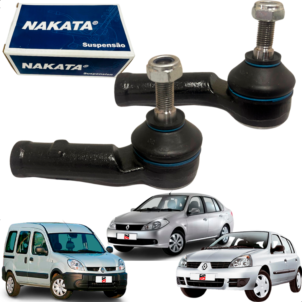 Par Terminal De Direção Clio Kangoo Megane Original Nakata