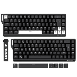 Teclado Gamer Magnético Noclip 60% Switch Huano com fio Hot Swap Led Rgb Preto Branco Titorion