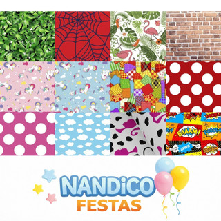 TNT a Metro Estampado - Diversas Estampas para Festas, Decorações, Temas