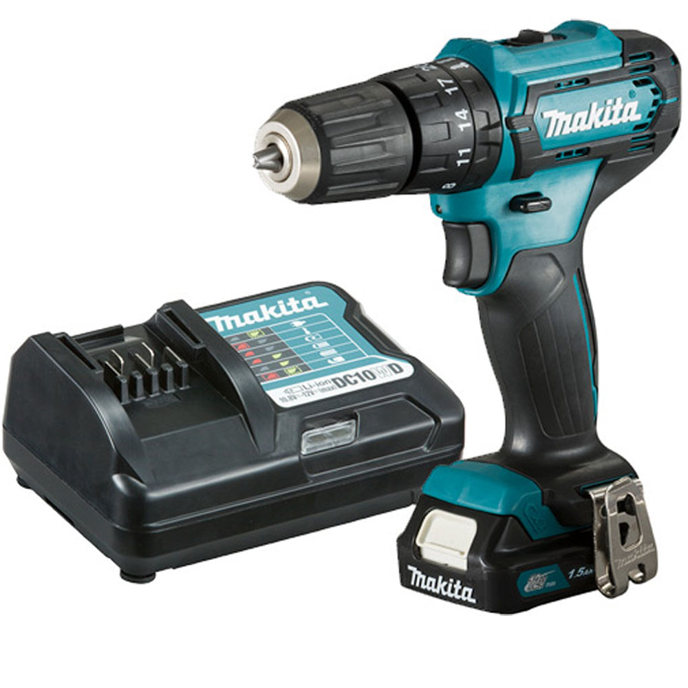 Furadeira / Parafusadeira de Impacto 3/8" a Bateria 12V HP333DWYX3-P com bateria e Carregador Makita