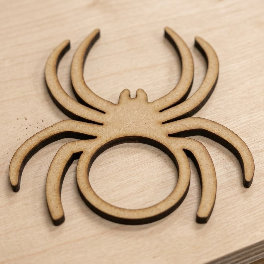 Kit 20 Anel Porta Guardanapo Aranha MDF Crú Homem Aranha