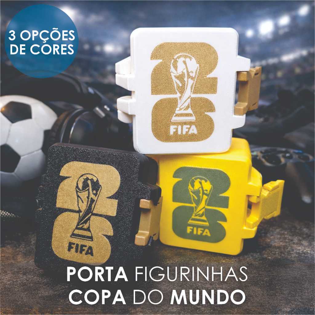 Estojo Organizador Figurinhas Copa do Mundo 2026 - Porta Figurinhas, Case, Box