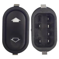 BOTÃO INTERRUPTOR VIDRO ELÉTRICO SIMPLES UNIVERSAL - 6 PINOS