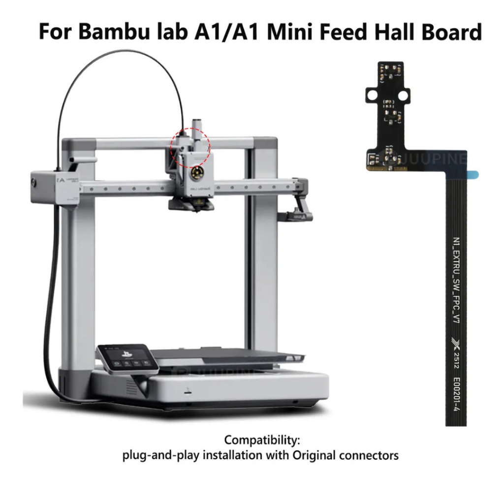 Sensor de Filamento para Bambu Lab A1 | A1 Mini – Sensor Entrada Extrusora | Peça de Reposição