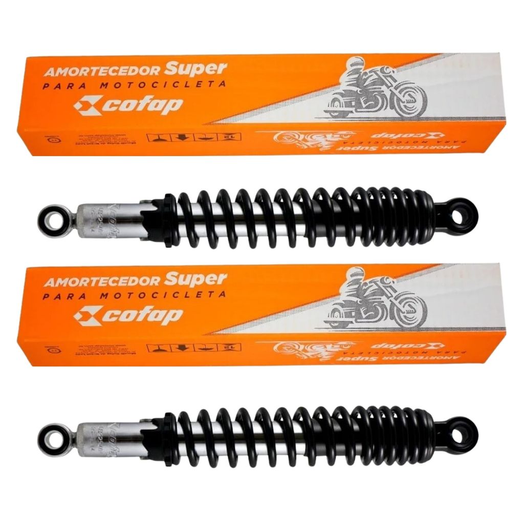 Imagem PAR DE AMORTECEDOR TRASEIRO ORIGINAL COFAP HONDA CG 150 TITAN KS E CG 160 TODOS MODELOS
