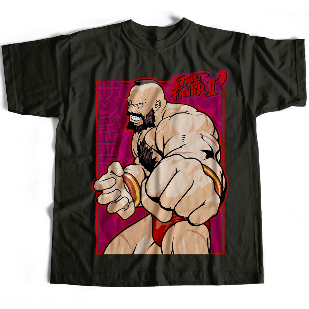 Camiseta Básica Zangief Jogo Street Fighter