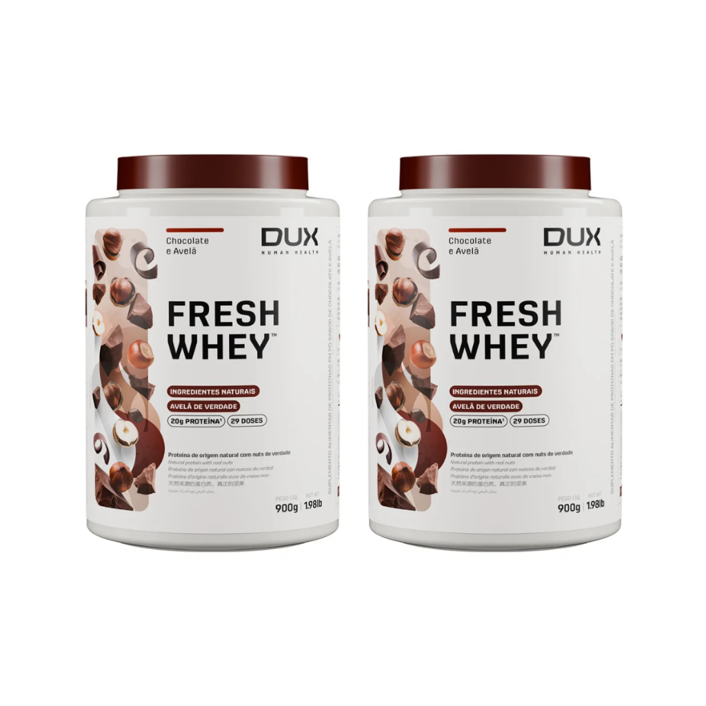 Kit 2 Dux Fresh Whey Chocolate e Avelã - Whey Protein