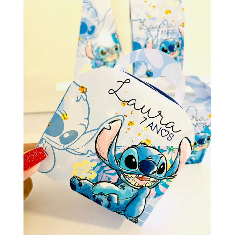 KIT Caixinha personalizadas PEGUE E MONTE Stitch Personalizado Lembrancinhas Caixinha Personalizadas