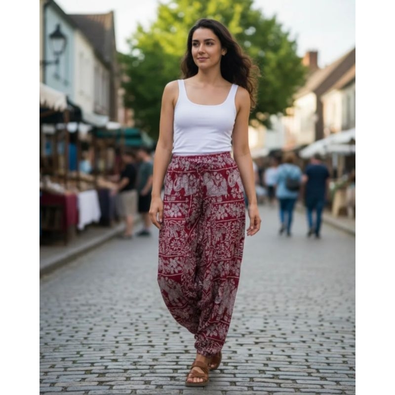 Calça saruel indiana aladin unissex tamanho unico importadas