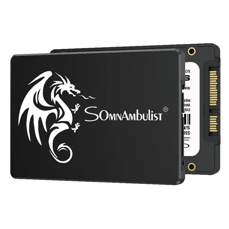 Ssd 480gb SomnAmbulist Preto 2.5 Sata3 Computador Noteboook Gamer PC Alta Velocidade e Qualidade Com Unidade Interna