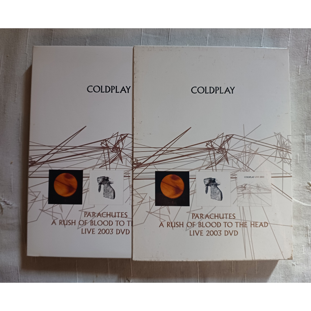 Box Dvd + 2 Cd's Coldplay - Parachutes / A Rush Of Blood To The Head / Live 2003 DVD