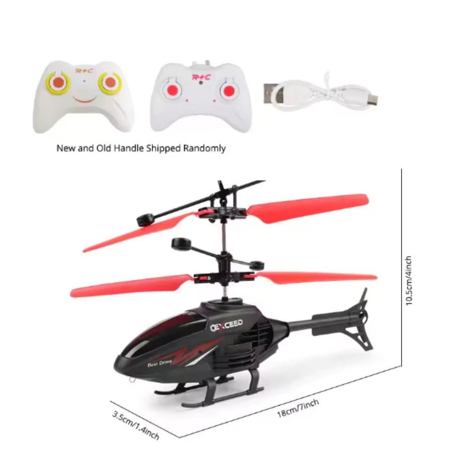 Helicóptero de controleremoto Drone Voador Infravermelho - Brinquedo Infantil Com Sensor de altura