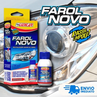 Revitalizador Líquido Farol Novo Luxcar Tira Amarelado e Aspecto Fosco Revitalizador + Estopa em Oferta na Shopee