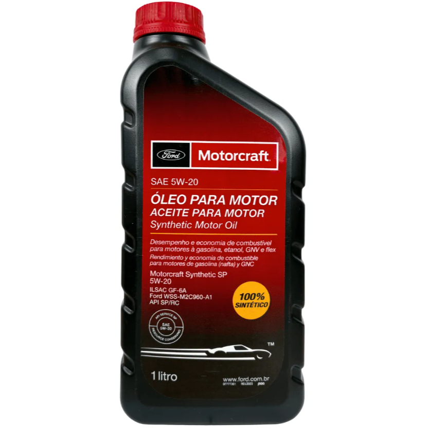 Óleo Sintético FORD Motorcraft 5w20 API SP 1 Litro