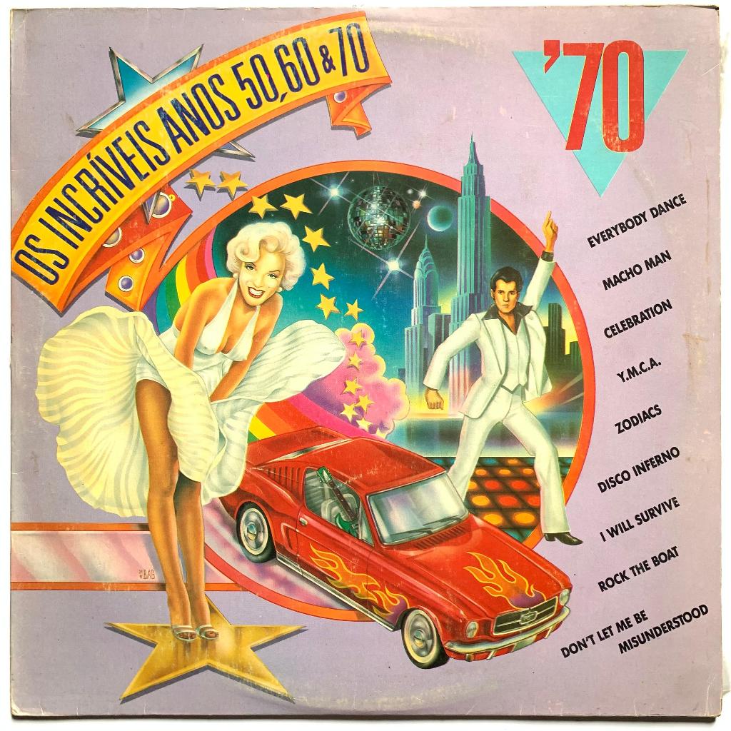 LP - Crazy Eddie And The Mastermixes - Os Incríveis Anos 50, 60 & 70 (Excelente)