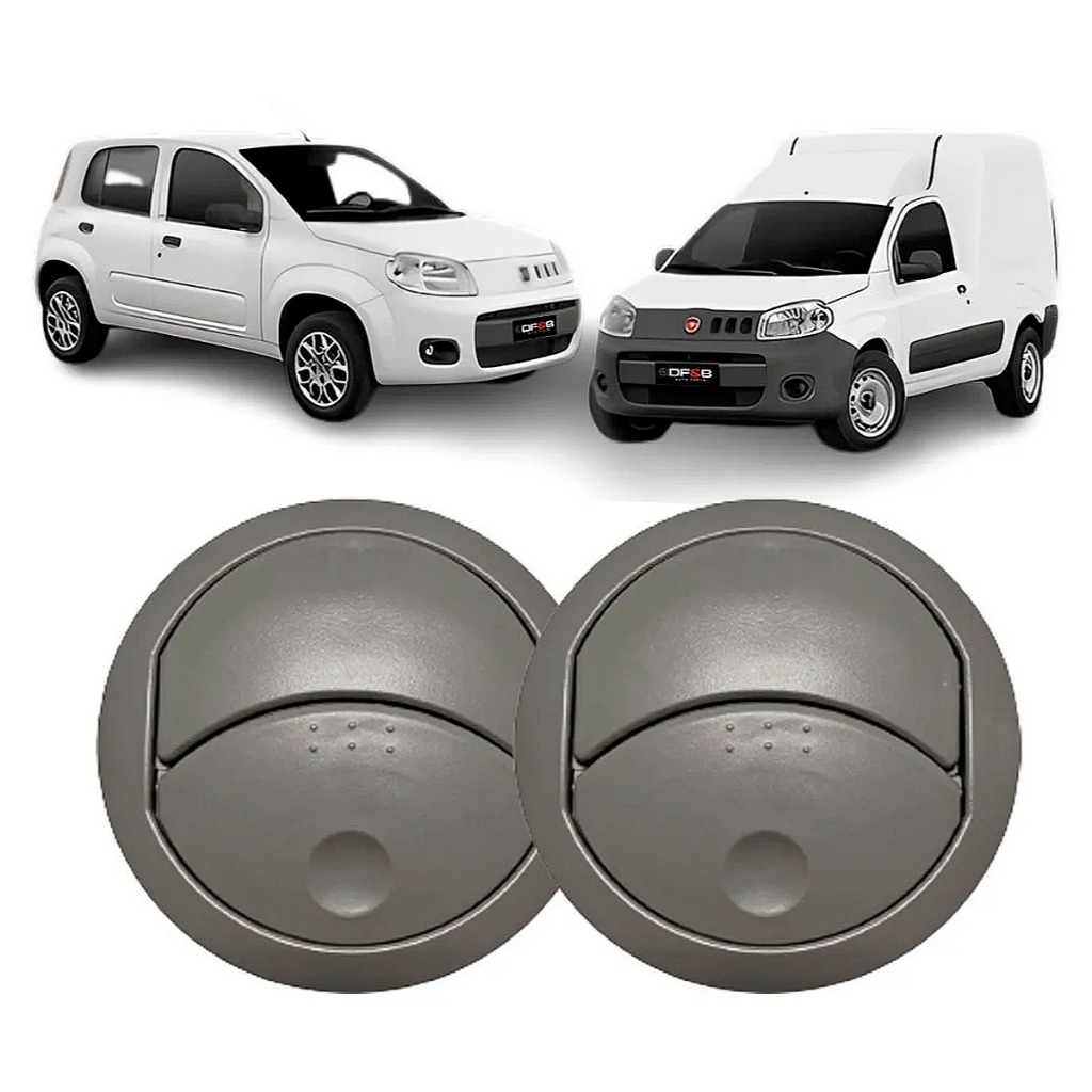 Difusor De Ar Lateral Uno Vivace 10/14 Fiorino 13/20 Cinza