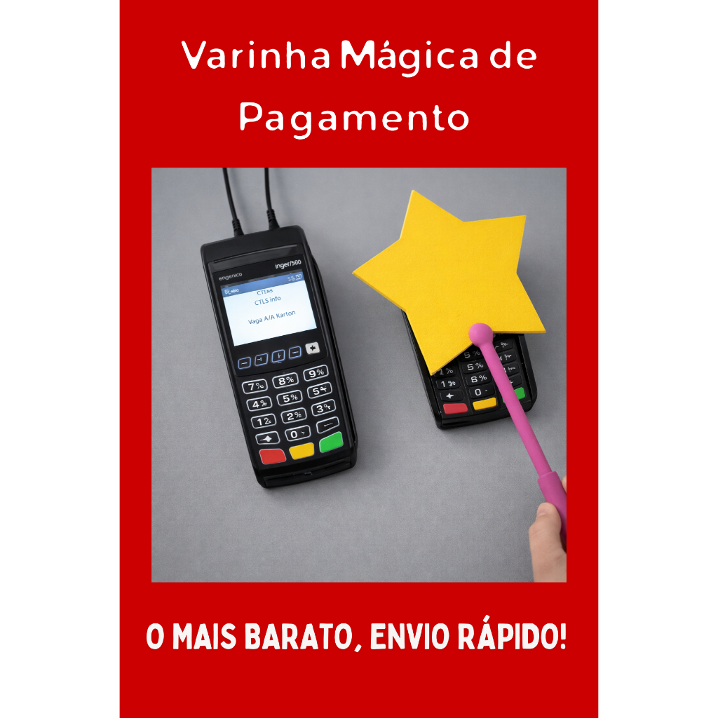 [O MAIS VENDIDO+ENVIO RÁPIDO!] Varinha Mágica de Cartão de Crédito com Pagamento por Aproximação - 3D
