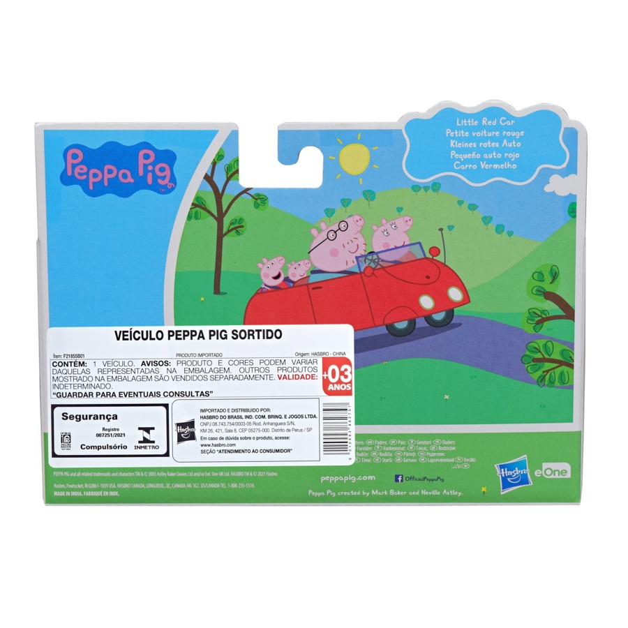 Boneca Peppa Pig Carro Vermelho Hasbro F2212 — imagem 2 de 2