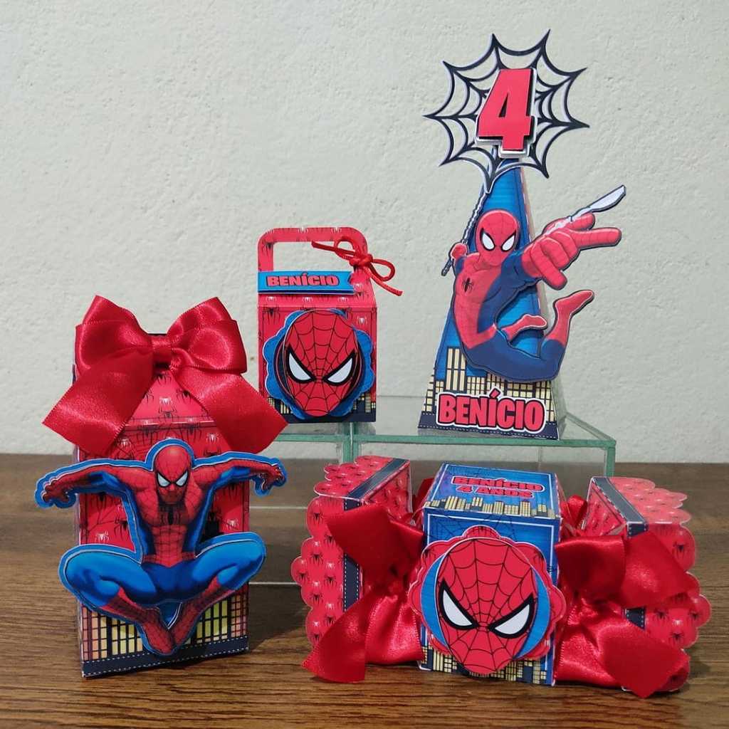 Caixinhas personalizadas / Lembrancinhas de aniversário Homem Aranha - Personalizados