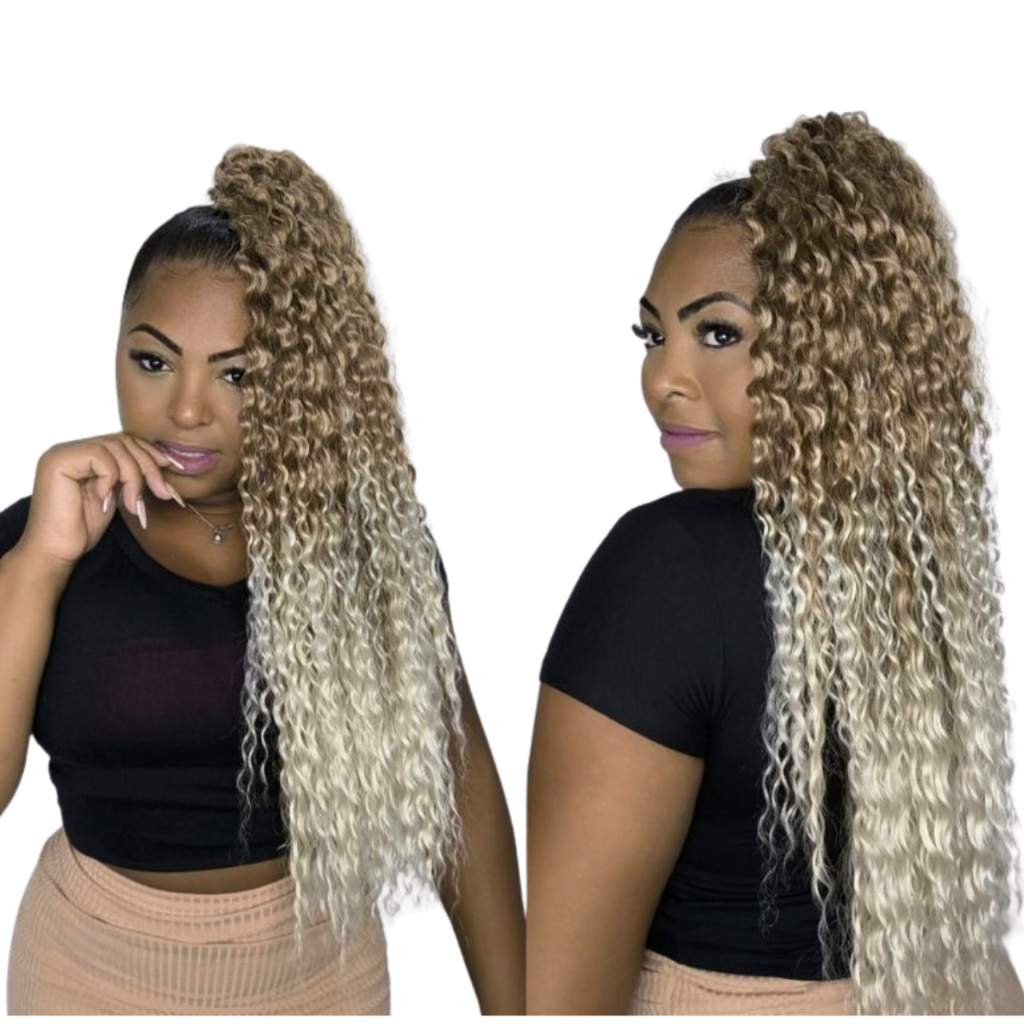Aplique De Cabelo Fibra Organica loiro Aplique extensão de cabelo Bio Fibra.