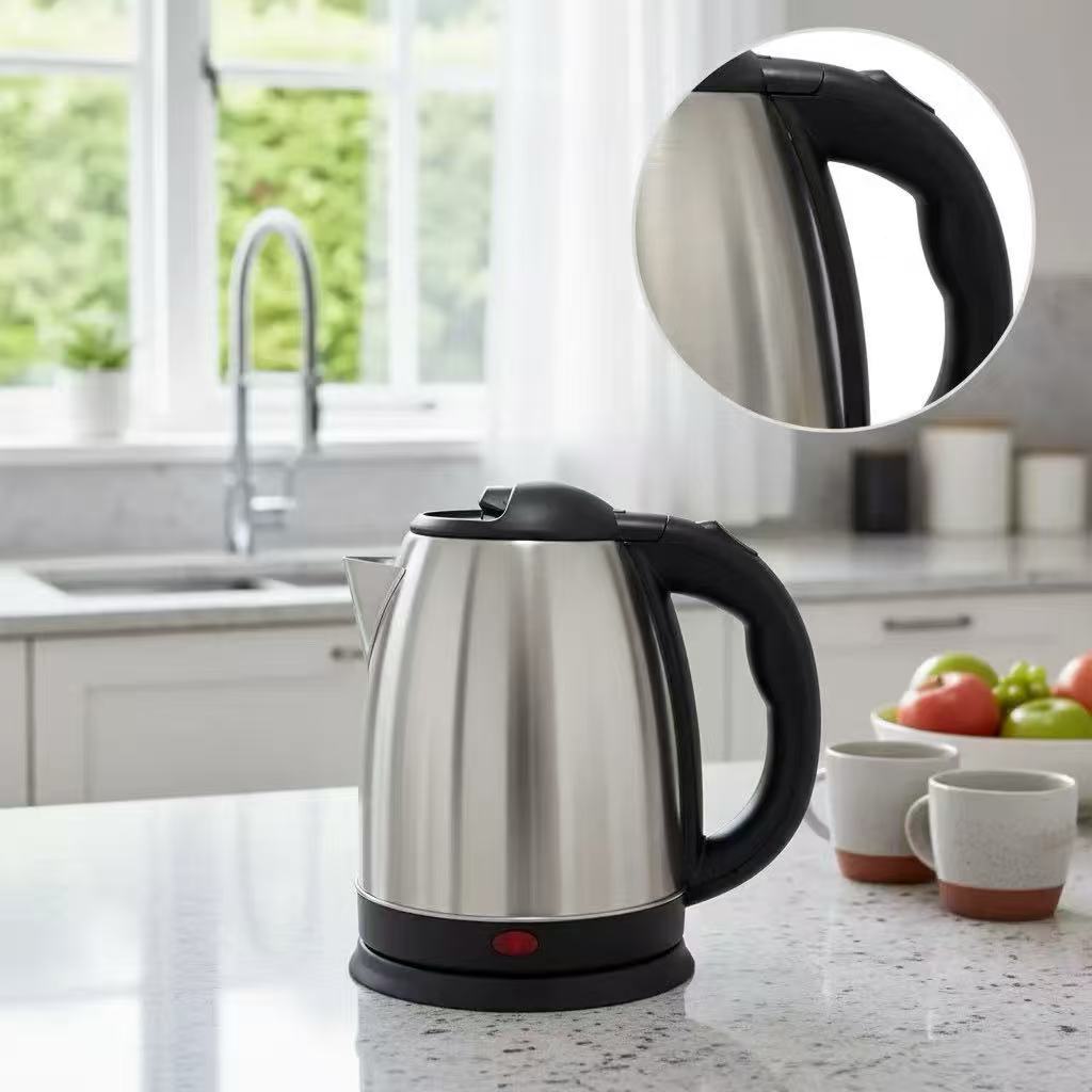 Chaleira Elétrica Inox 1,8L - 110V/220V - Ferve Rápido - Desligamento Automático - Unitermi Atacama em Oferta na Shopee