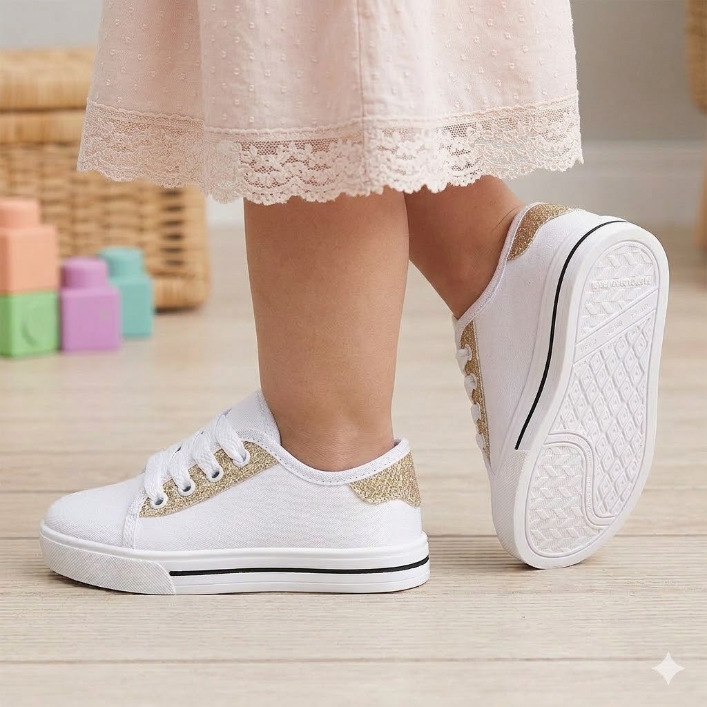 Tênis Infantil Menina Star Casual Gliter Volta as Aulas Criança Leve Confortável Promoção 20 ao 30 em Oferta na Shopee