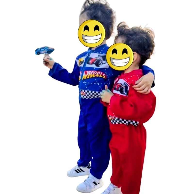 FANTASIA MACACÃO HOT WHEELS - O LOOK COMPLETO PARA PEQUENOS PILOTOS!