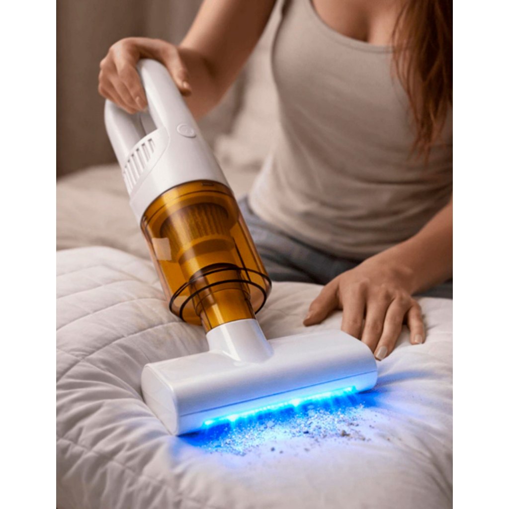 Mini Aspirador Portátil Sem Fio 3000Pa Com LED + Kit 3 Bicos Recarregável USB