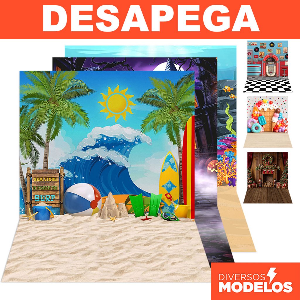 Fundo Fotográfico Painel Vários Modelos Tecido Sublimado 1,2x1,7m - Desapega em Oferta na Shopee