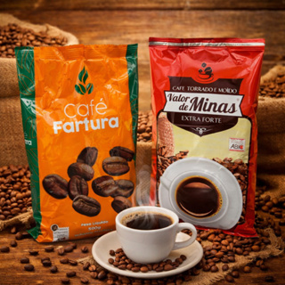 Café Torrado Moído Valor de Minas Fartura Pacote 500 Gramas Promoção Imperdível em Oferta na Shopee