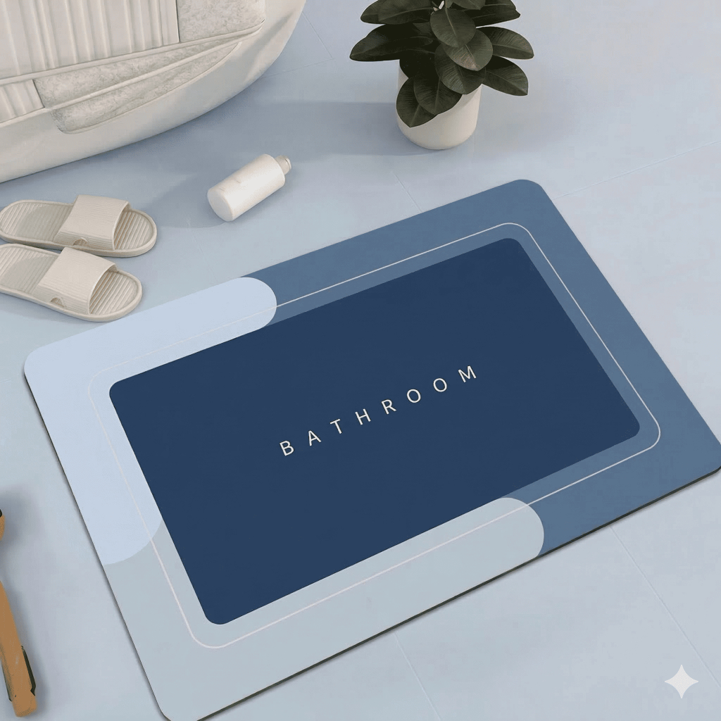 Kit Tapete Mágico Ultra Absorvente Banheiro Secagem Rápida Macio Antiderrapante  Cozinha