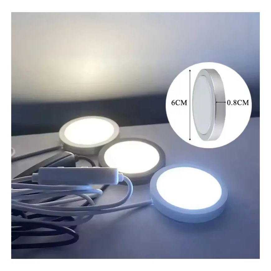 Kit Led Bambulab Usb Para Impressao 3d - Luz Branca Quente Branca