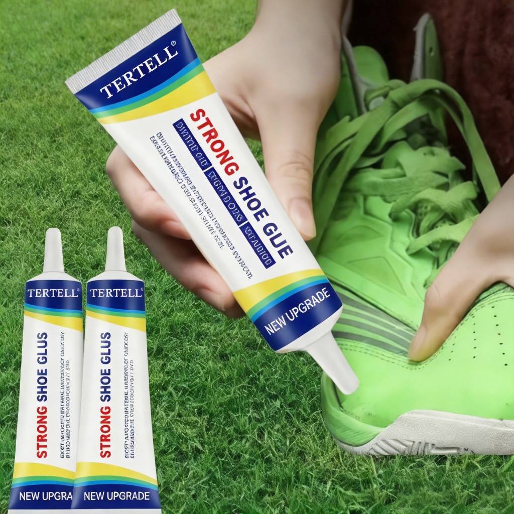 Cola de Sapato de Alta Resistência para Reparação de Solados de Borracha, Couro e Plástico em Tênis e Botas