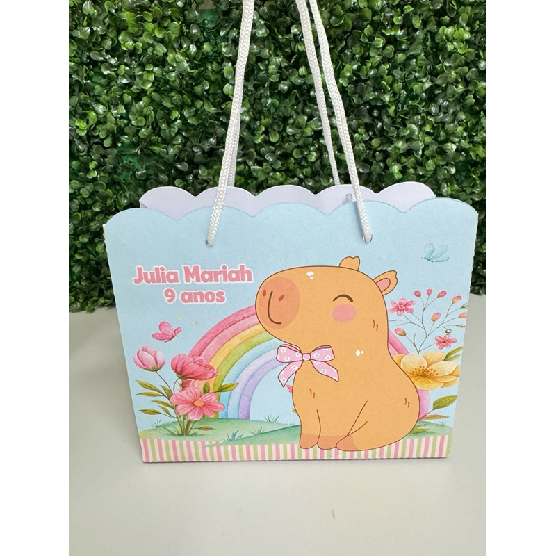 Sacolinha surpresa capivara/ PEGUE E MONTE/ lembrancinhas capivara/ personalizados capivara/ envio rápido