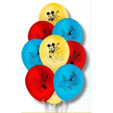 Balões Mickey e Seus Amigos  25 Unid N9" Festa aniversário -Escolha Seu Pacote Pela Foto e Numeração