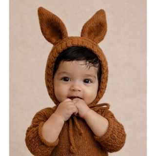 ✨ Touca Coelhinho Newborn em Tricô | Prop para Fotografia de Bebê ✨ em Oferta na Shopee