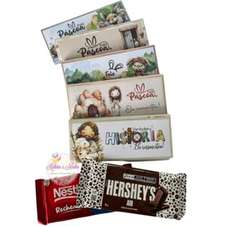 ENVIO IMEDIATO-10-50 Caixa Barra de Chocolate Páscoa Coelho/Cristão Especial Páscoa Embalagens Páscoa em Oferta na Shopee