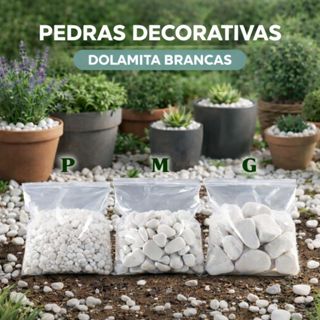 Pedra Seixo Dolamita 2KG Vaso decoração e Jardim - DIRETO DE FÁBRICA PREÇO em Oferta na Shopee