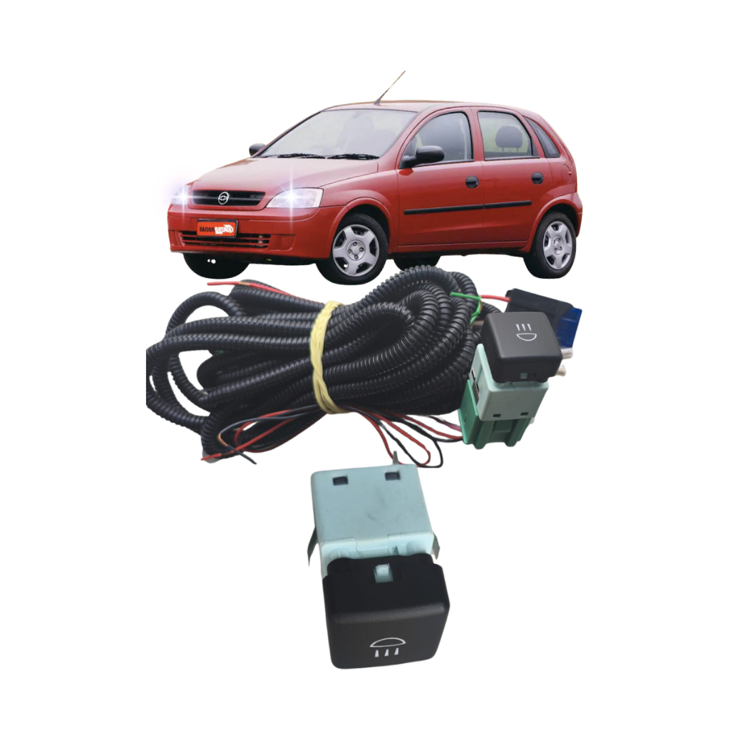 Interruptor Farol De Milha AUXILIAR Corsa 2002 2003 2004 2005 2006 2007 2008 2009 2010 2011Descrição  CHICOTE COM BOTAO
