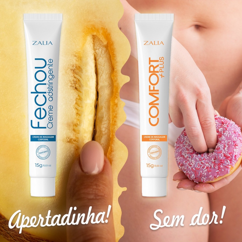 Lubrificante mais conforto anal +  Creme Adstringente mais apertadinha, virgem novamente . em Oferta na Shopee