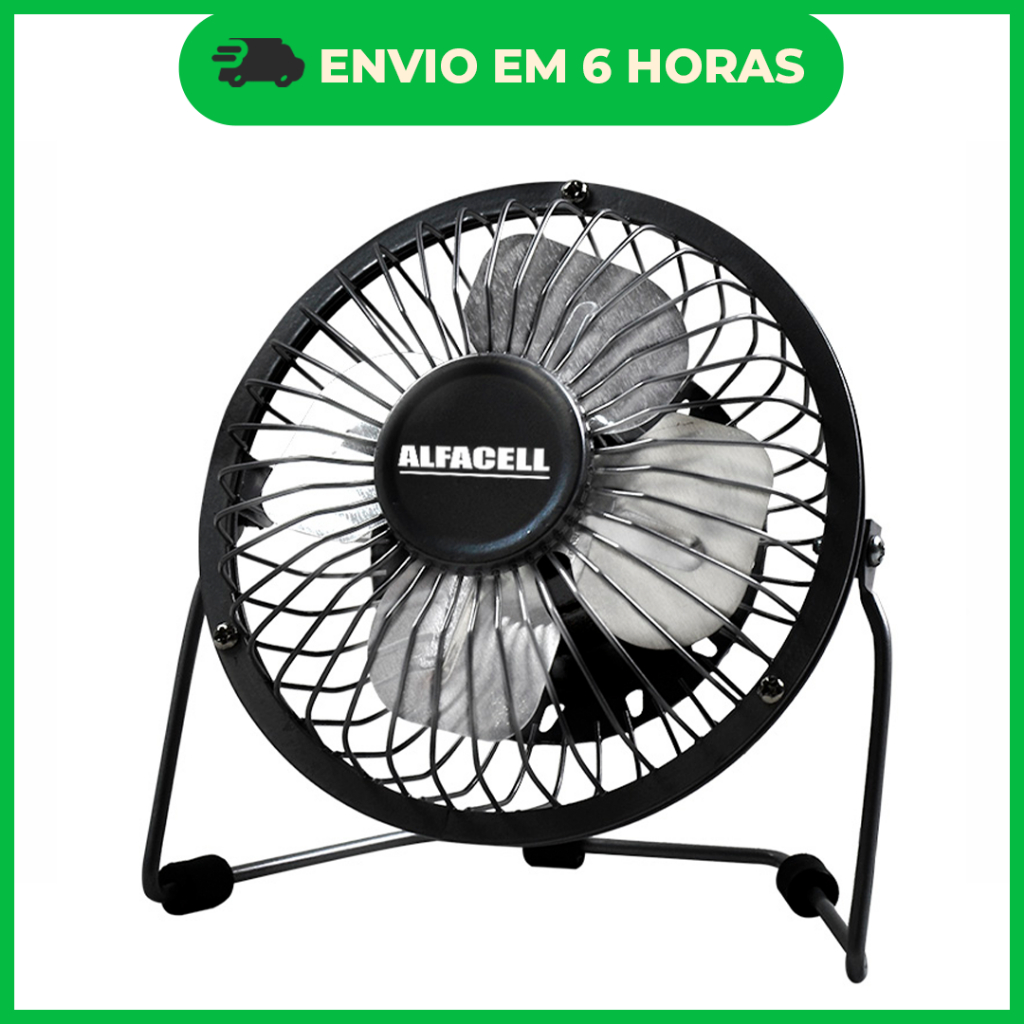 Mini Ventilador De Mesa USB Portátil | Alfacell em Oferta na Shopee